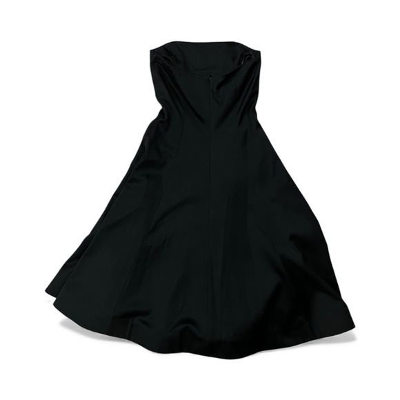 J.Crew Strapless Fit & Flare Little Black Dress — Size 0 — 100% Virgin Wool - Picture 3 of 5